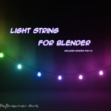 Light String is a pose-able geometry node that allows you to position it wherever you might need it. Created in Blender 4.0. May work in Blender 3.6