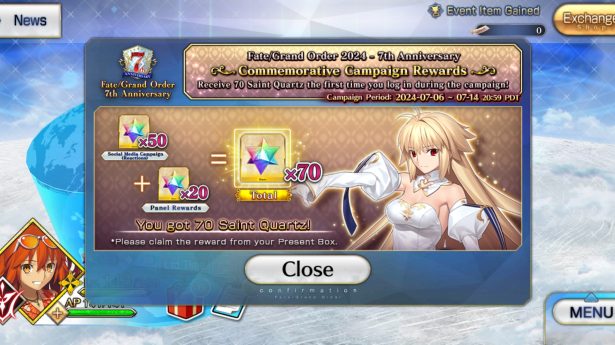I got Arcueid—yay—not exactly jumping for joy there, am I? I don't exactly care, either way tbh. I wasn't going to roll but wanted Xu Fu. And just my luck, I ended