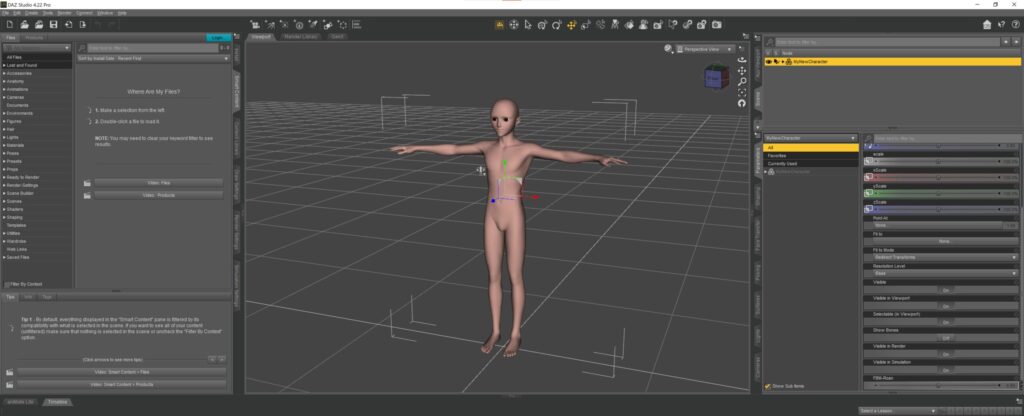 Figure Imported into Daz Studio